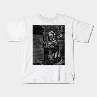 A skeleton as memento mori Kids T-Shirt